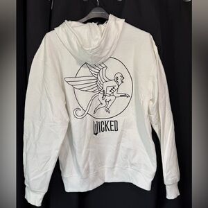 Wicked Graphic White Hoodie Size Small NWT